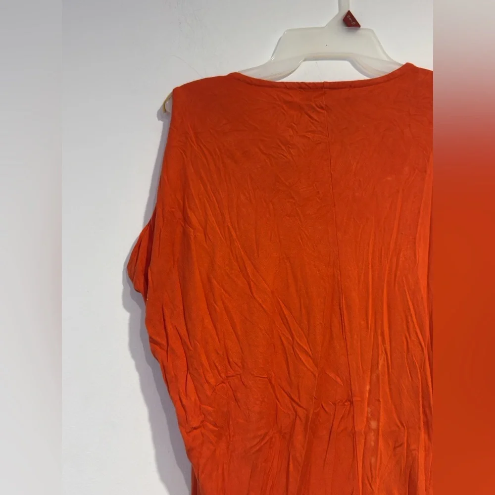 Michael Kors Vibrant Orange Blouse sleeveless top Size XS